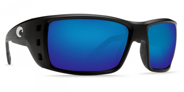 Costa Del Mar Fishing Sunglasses ARANSAS Matte Black Blue Mirror 580G Polarized 