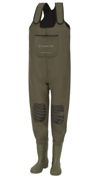 Kinetic NeoGaiter Bootfoot Wader Cleated with Boots Rubber Soles olive