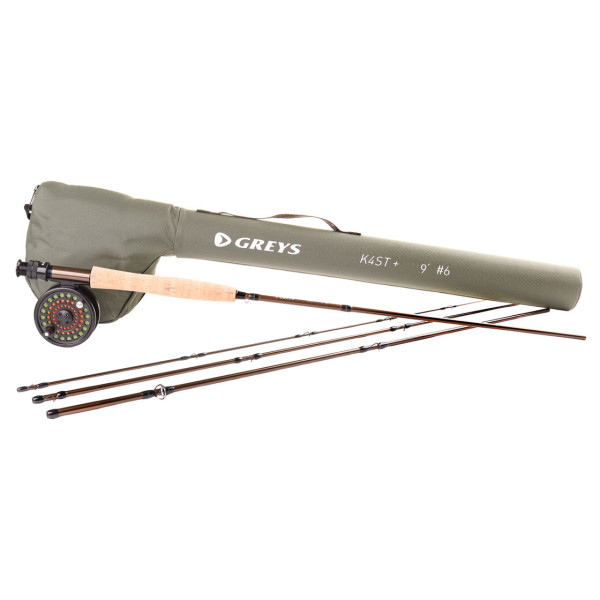 REEL & LINE  'All ready to Go'. GREYS K4ST ENTRY LEVEL FLY FISHING KIT ROD 
