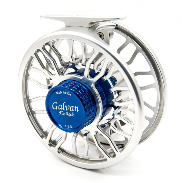 Galvan The Grip Fly Reel clear with blue