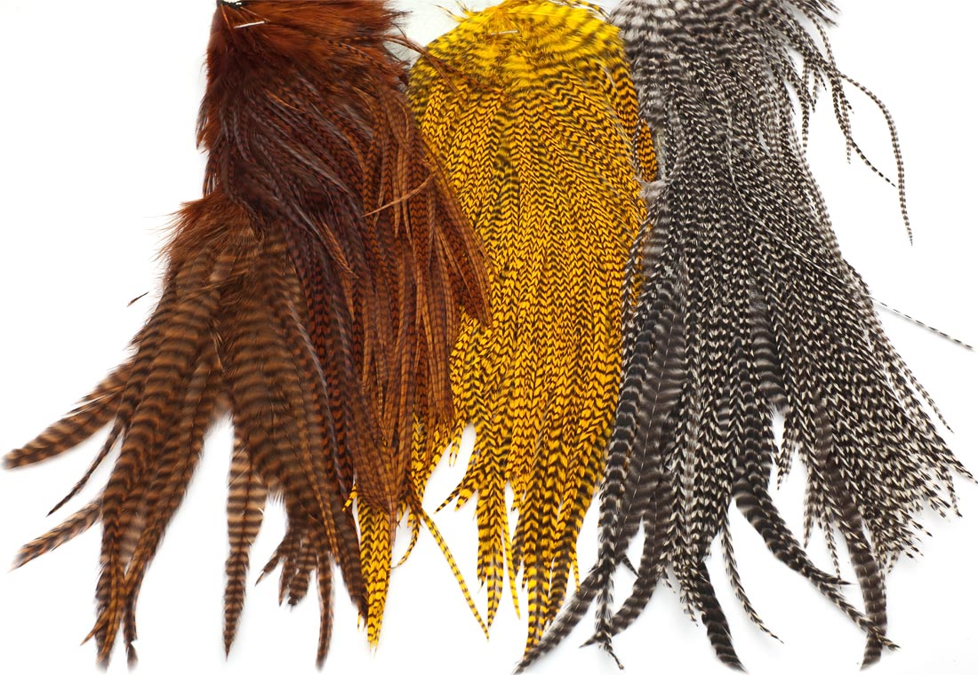 Natural & Dyed options beautiful dry fly tying #1 GRIZZLY KEOUGH 1/2 SADDLE Natural & Dyed options beautiful dry fly tying #1 GRIZZLY KEOUGH 1/2 SADDLE