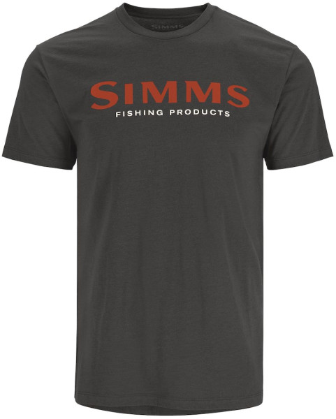 Simms Logo T-Shirt orange/charcoal heather