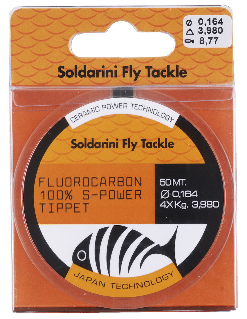 Soldarini Fly Tackle Fluorocarbon S-Power Tippet, Fluorocarbon, Leader  Materials, Fly Lines