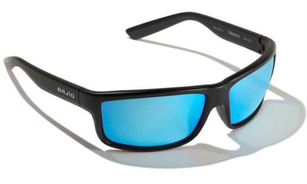 Bajio Polarized Glasses Nippers - Black Matte (Blue Mirror PC)