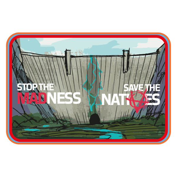 Vision Save The Natives Sticker Rectangular 11,5x8 cm