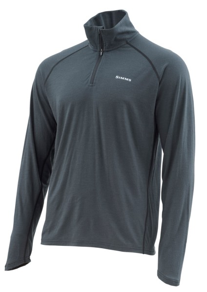 Simms Ultra-Wool Core 1/4 Zip Top raven