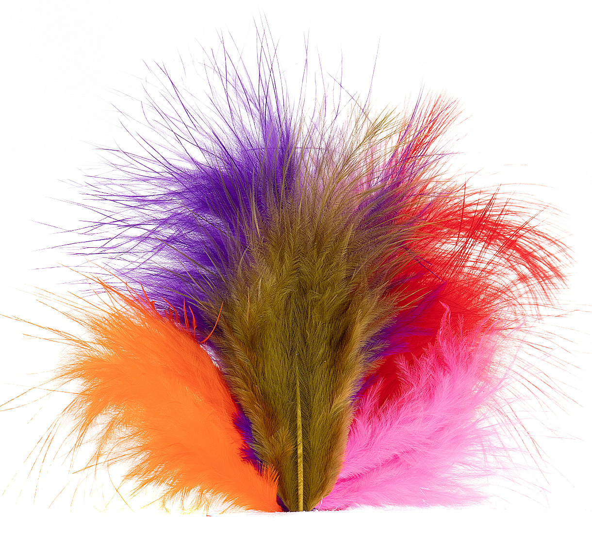 Worm On A String Creative Angler Strung Marabou Bird Feathers For