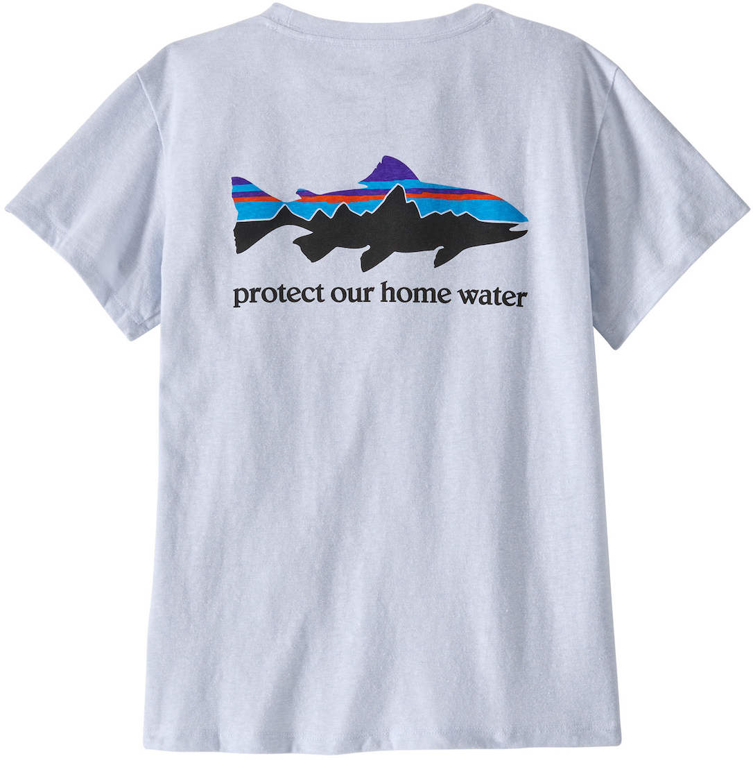 Patagonia W's Home Water Trout Pocket Responsibili Shirt WHI, For Women, Clothing