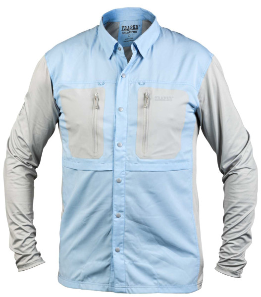 Traper Solar Pro UPF 50+ Fishing Shirt Sunshade light blue