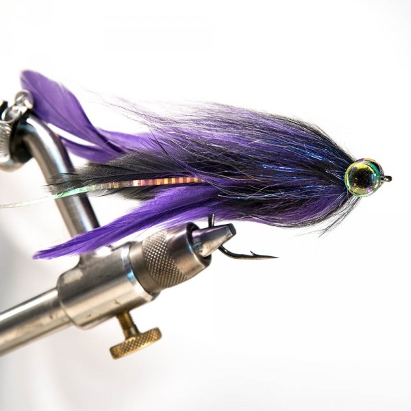 H2O Polar Fibre Streamer Brush 3" grizzly Synthetic and Flash Fly