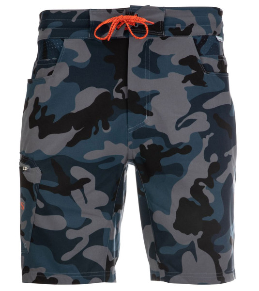 Simms Seamount Board Shorts woodland camo storm