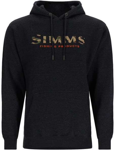 Simms Logo Hoody charcoal heather