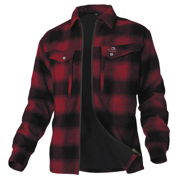 Geoff Anderson Ezmar2+ Insulated Flannel Shirt red