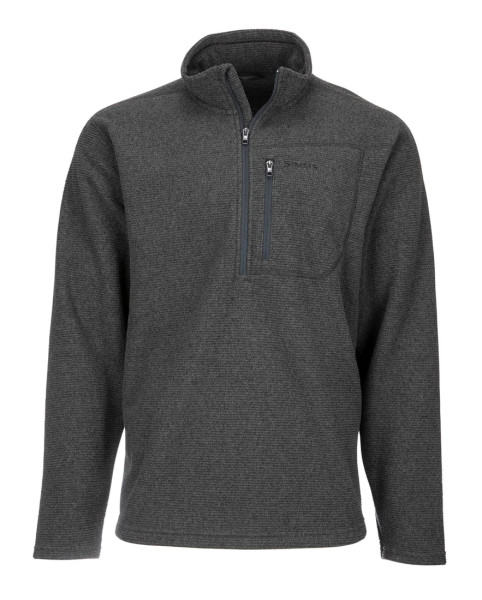 Simms Rivershed Quarter Zip Pullover carbon