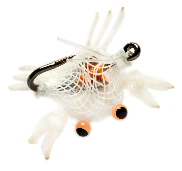 Fulling Mill Saltwater Fly - Trigger Flexo Crab Weedless white