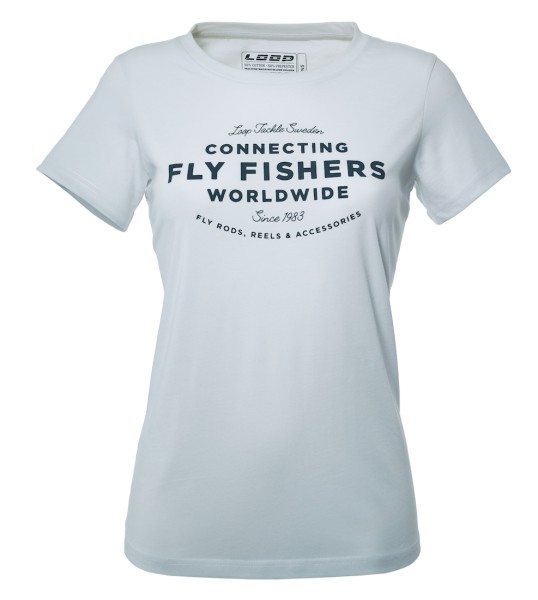 Loop W‘s Connecting Fly Fishers Worldwide T-Shirt white