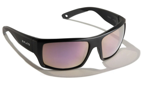 Bajio Polarized Glasses Nato - Black Matte (Rose Mirror PC)