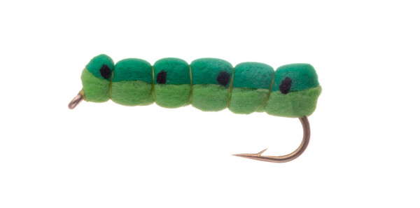 Vania Realistic Green Caterpillar Trockenfliege