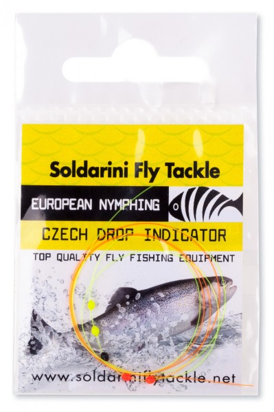Soldarini Fly Tackle Czech 5 Drop Indicator Sighter orange / yellow