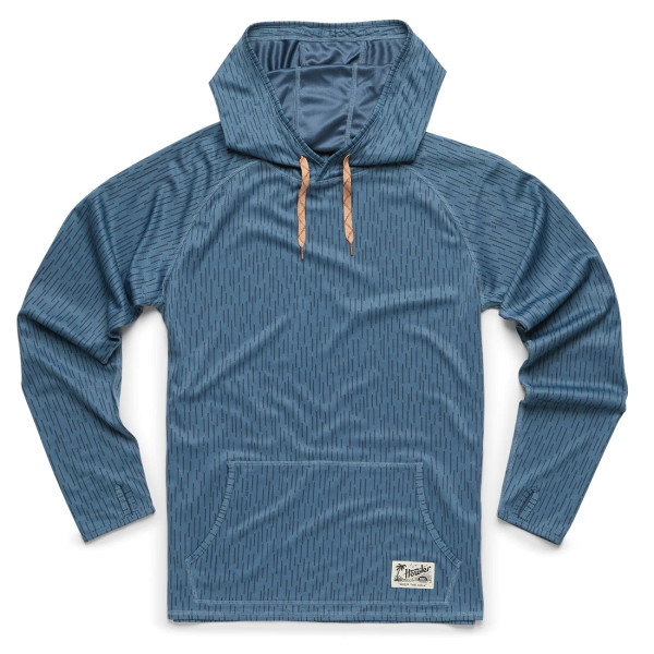 Howler Brothers Loggerhead Hoodie - deluge camo pacific blue
