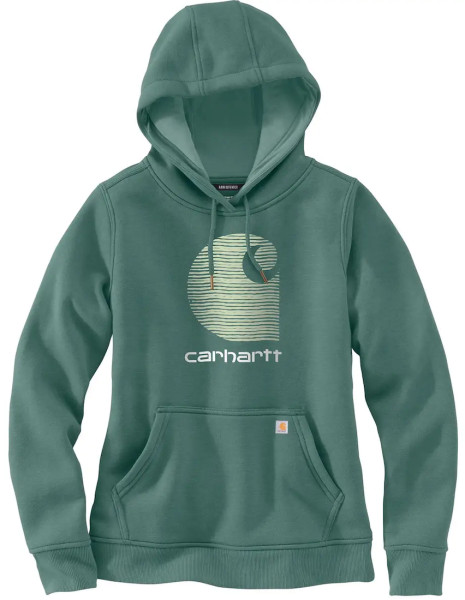 Carhartt Woman Rain Defender Promo Sweatshirt Hoody slate green heather