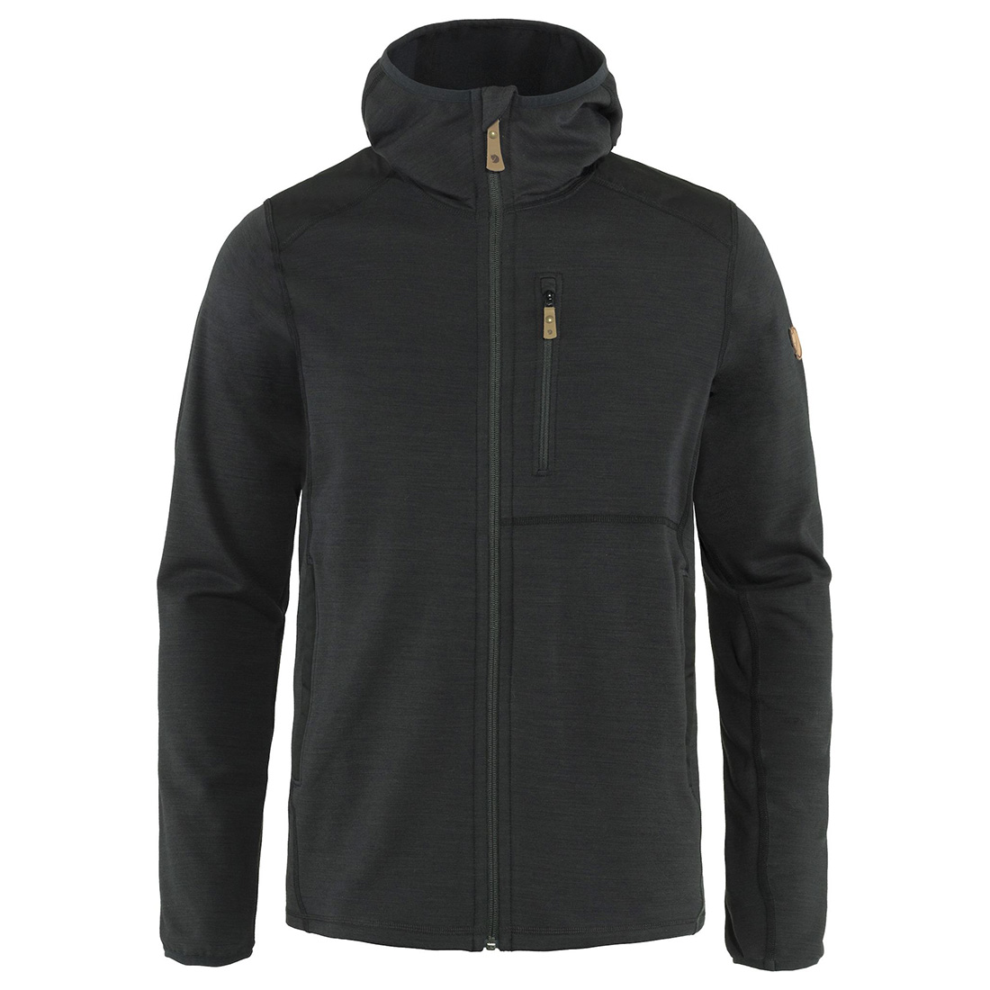Fjällräven Keb Fleece Hoodie Jacket dark grey-black | Sweaters | Shirts ...