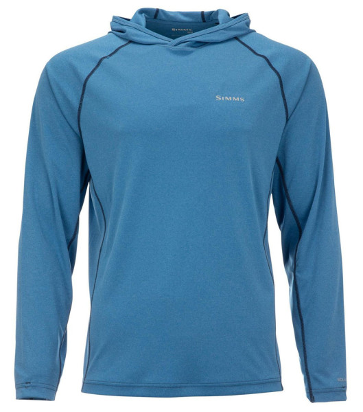 Simms Solarflex Hoody nightfall heather, Longsleeves, Shirts and  Pullovers, Clothing