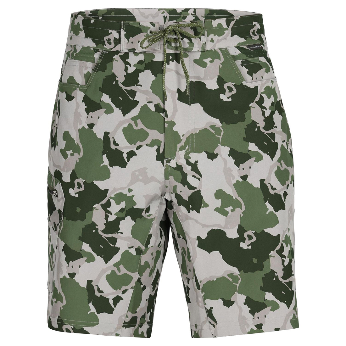 Simms Seamount Board Shorts regiment camo clover Trousers and