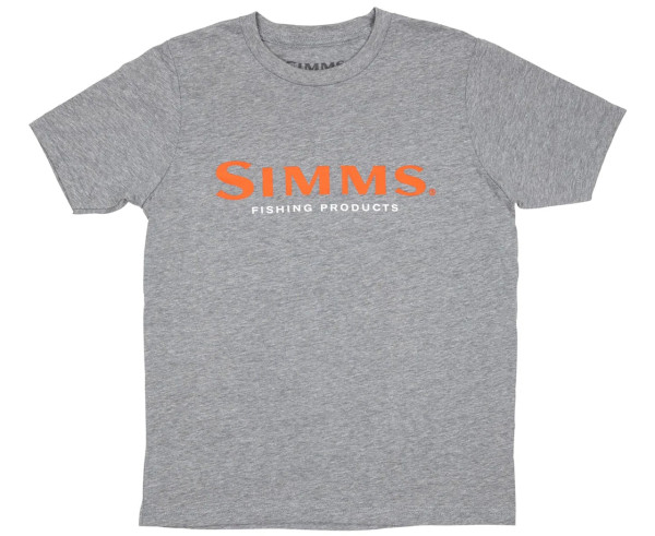 Simms Kid's Logo T-Shirt dark grey heather