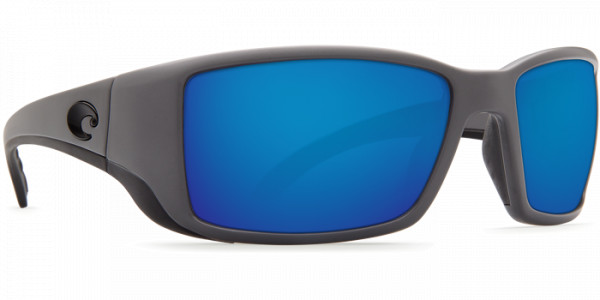 Costa Polarized Glasses Blackfin Matte Gray (Blue Mirror 580G)