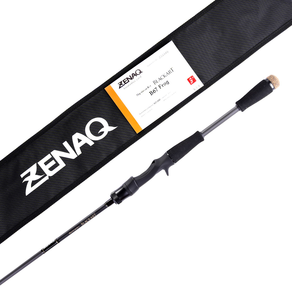 ZENAQ ゼナックSpirado BLACKART B67Frog Zenaq Spirado BLACKART B67 Frog Baitcast Rod - Fish Head