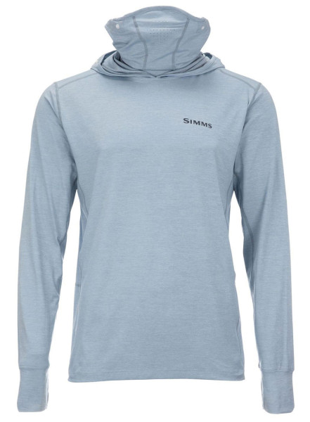Simms Solarflex Guide Cooling Hoody steel blue Longsleeves Shirts and Pullovers Clothing adh fishing