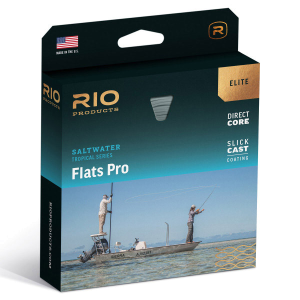 Rio Elite Flats Pro Saltwater Fly Line Floating aqua/orange/sand