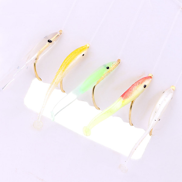 Perch 5-hook Leader Microgummy 1 Perch 2-hook leader Microgummy 1