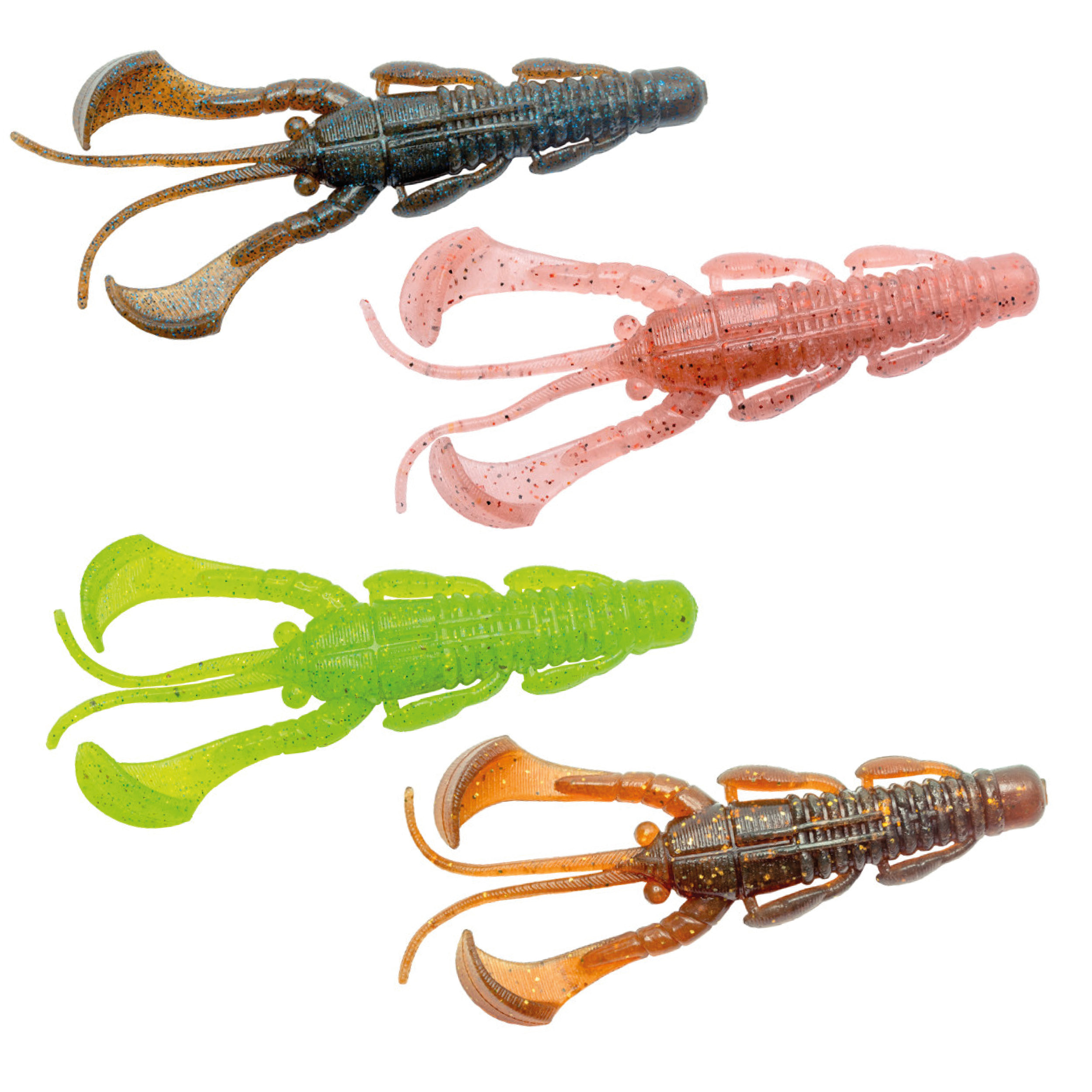 Noike Smokin Dad 3 Creatures Bait Action Craw Crayfish, Softbaits, Lures  and Baits, Spin Fishing