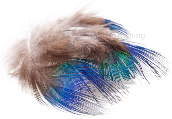 Peacock Blue Neck Feathers for Fly Tying,Hackle Feathers