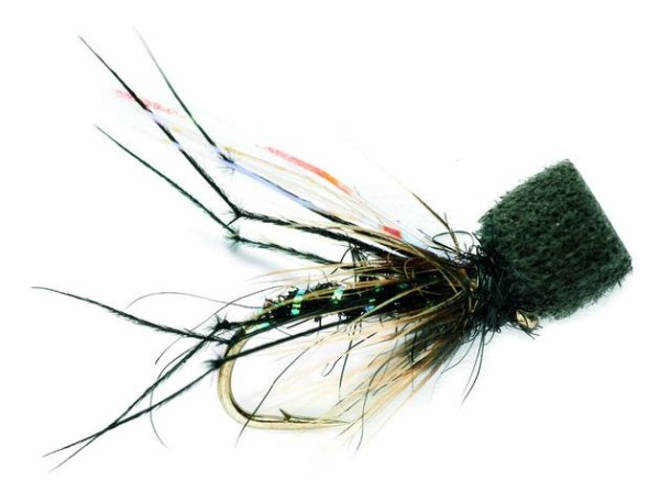 Fulling Mill Dry Fly - Hopper Popper black
