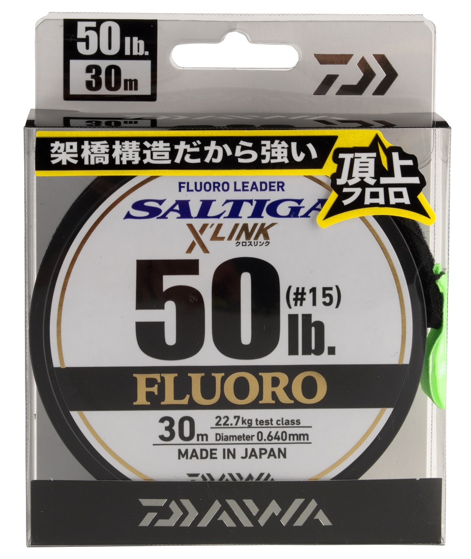 Daiwa Saltiga Fluorocarbon Leader X'Link Tippet 30 m