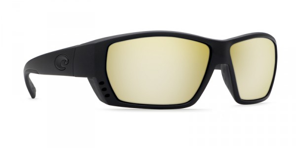 Costa Tuna Alley Polarized Sunglasses Blackout (Sunrise Silver Mirror 580P Lenses) Blackout / Sunrise Silver Mirror (yellow)