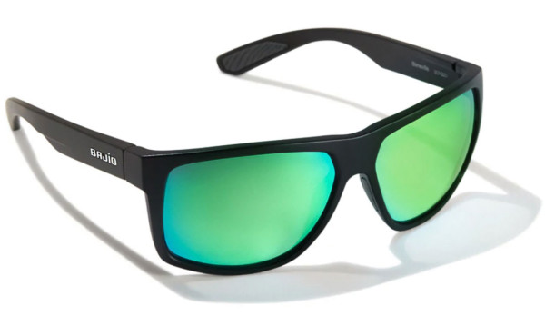 Bajio Polarized Glasses Boneville - Black Matte (Green Mirror PC)
