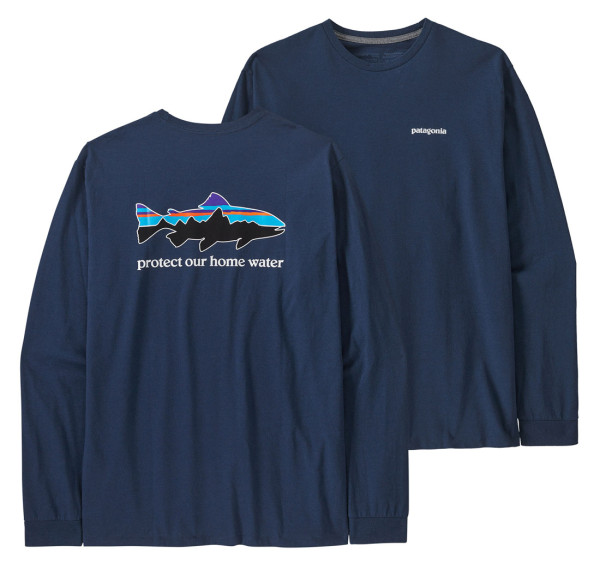 Patagonia L/S Home Water Trout Responsibili Tee Longsleeve LMBE Lagom Blue (LMBE)