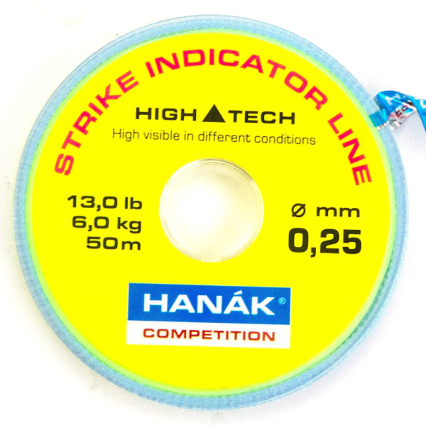 Hanak Euronymph Strike Indicator Line 50 m hot fluo yellow