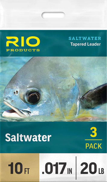 Rio Saltwater Leader 10 ft. 3 pack