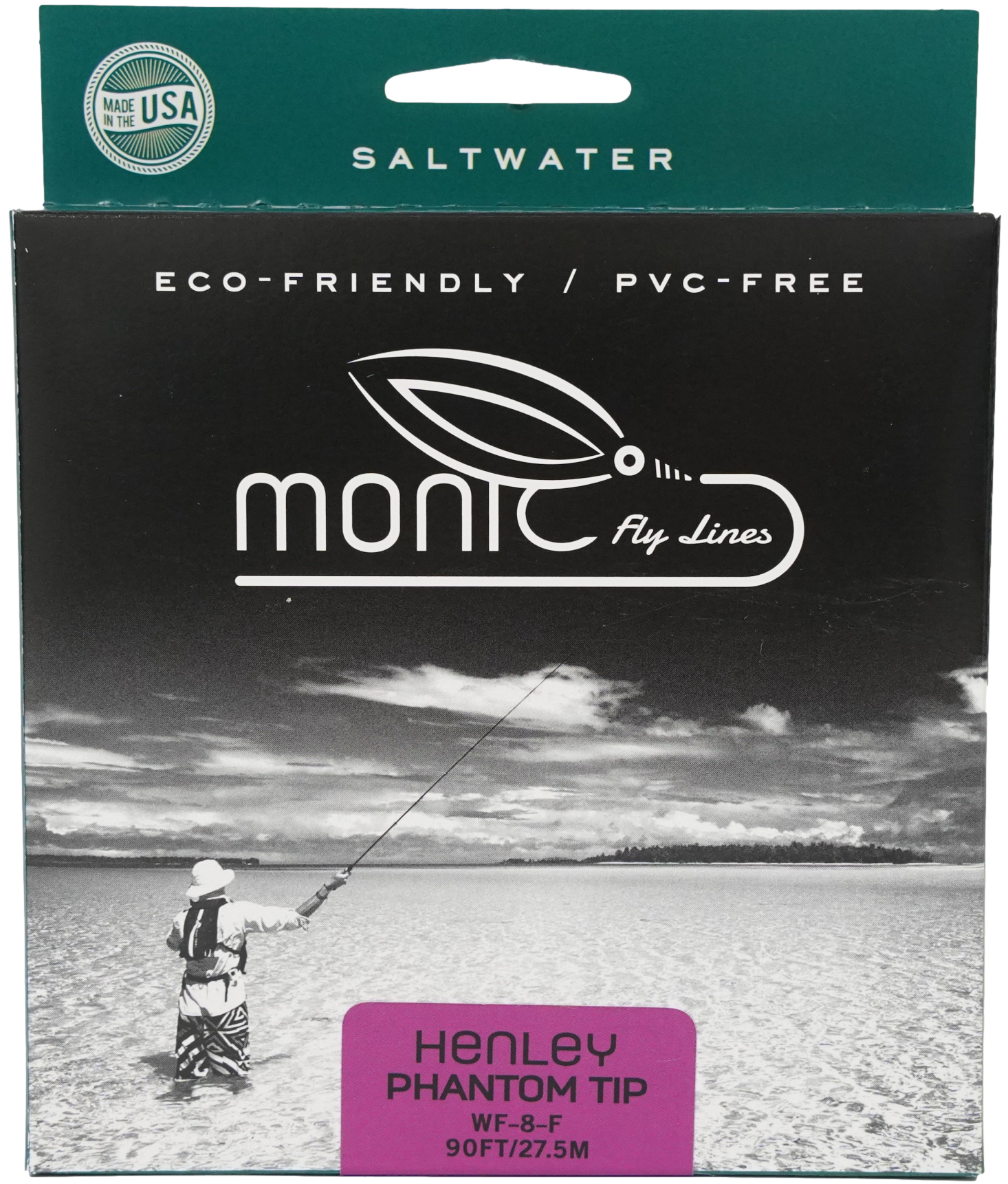 Monic Henley Clear Phantom Tip Fly Line, WF - Tropical, Single-handed, Fly Lines