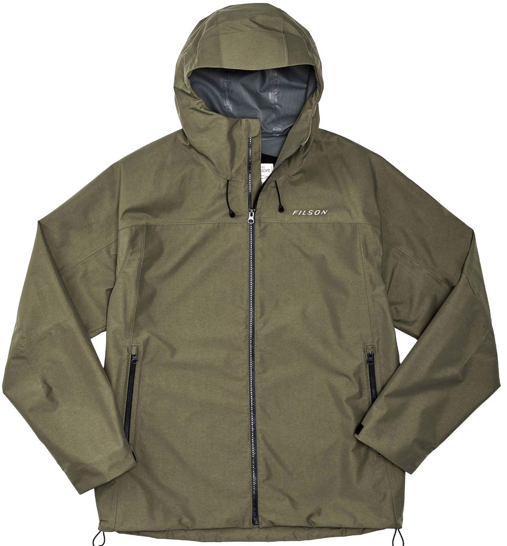 Filson Swiftwater Rain Jacket service green | Rain Jackets | Jackets ...