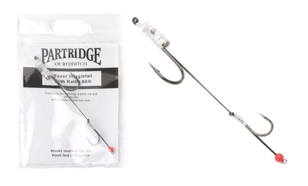 Partridge Bauer Wiggletail Pike Rig with Rattle