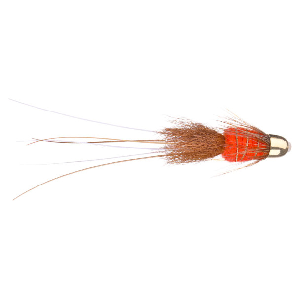 Superflies Salmon Fly - Frances Fire Orange Brass Conehead