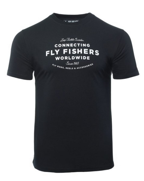 Loop Connecting Fly Fishers Worldwide T-Shirt black