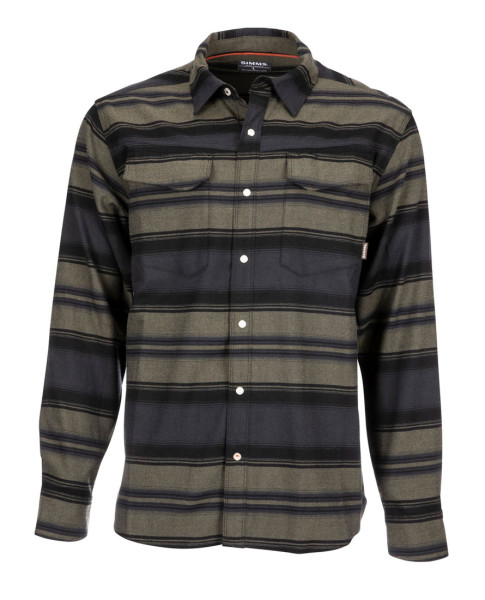 Simms Gallatin Flannel Shirt carbon stripe