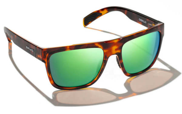 Bajio Polarized Glasses Caballo - Tort Gloss (Green Mirror PC)